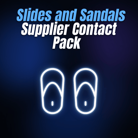 Slides and Sandals Supplier Contact Pack