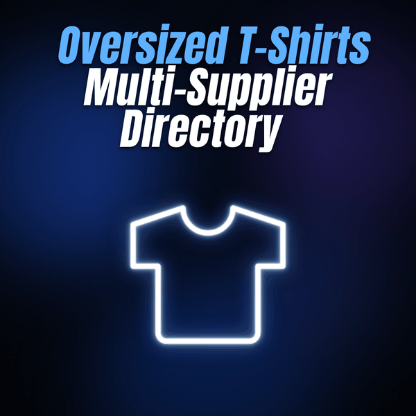 Oversized T-Shirts Multi-Supplier Directory
