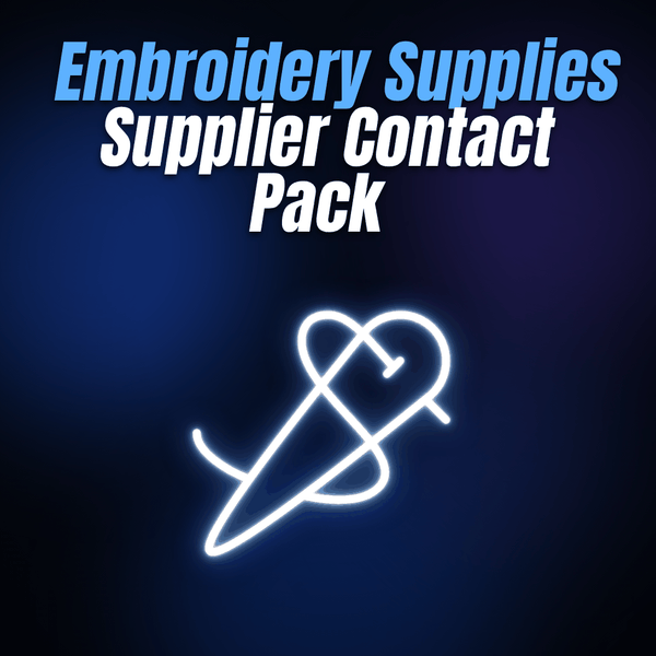 Embroidery Supplies Supplier Contact Pack