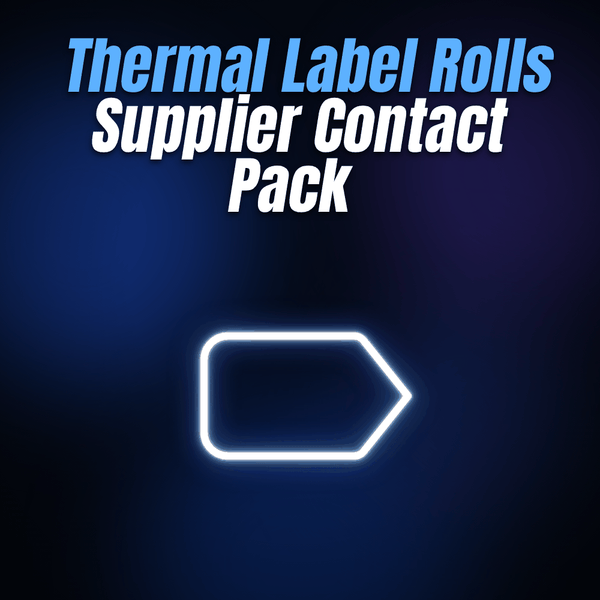 Thermal Label Rolls Supplier Contact Pack