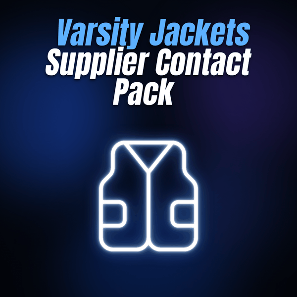 Varsity Jackets Supplier Contact Pack