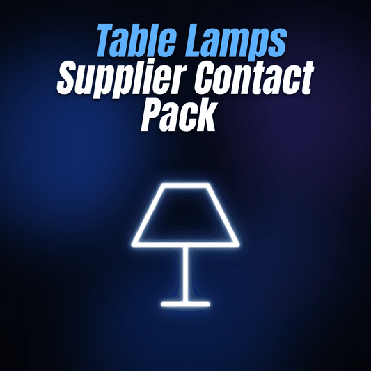 Table Lamps Supplier Contact Pack