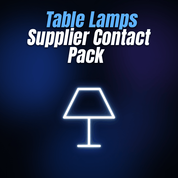 Table Lamps Supplier Contact Pack