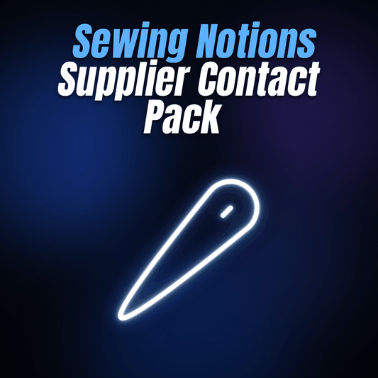 Sewing Notions Supplier Contact Pack