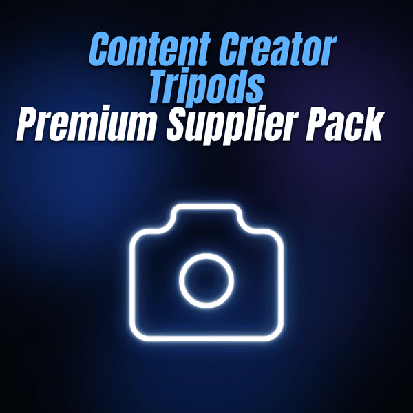 Content Creator Tripods Premium Supplier Pack