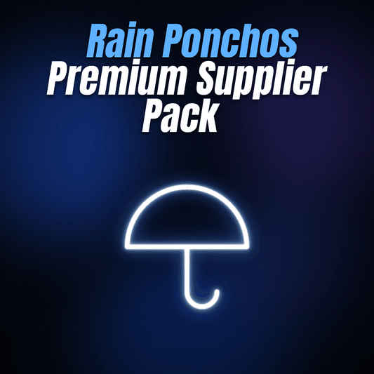 Rain Ponchos Premium Supplier Pack